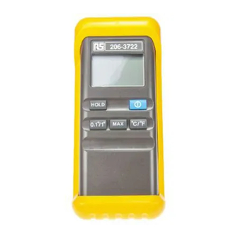 RS PRO RS 51 206-3722 Operator's Manual