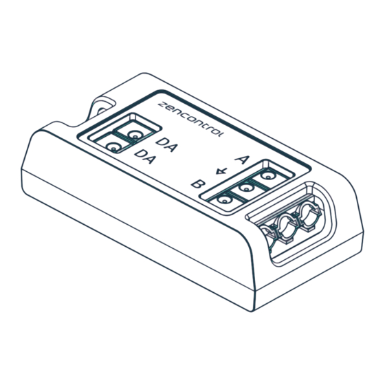 Zencontrol zc-switch Quick Start Manual