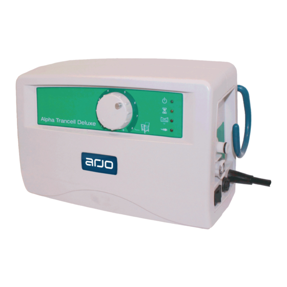 Arjo Alpha Trancell Deluxe Instructions For Use Manual