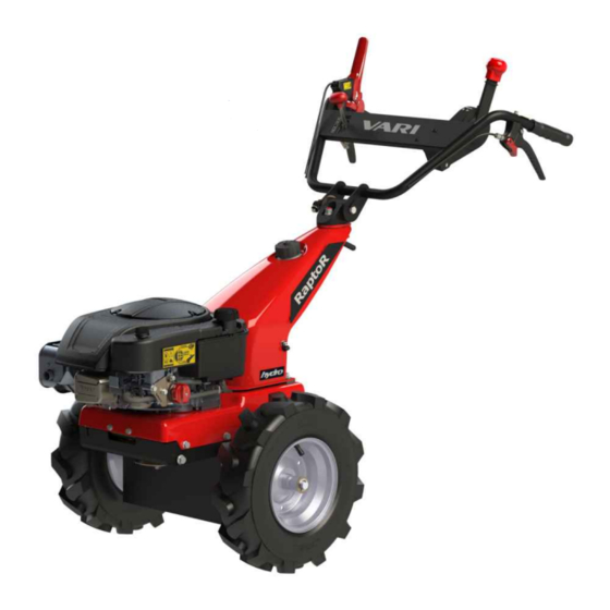 Vari RAPTOR Hydro Instructions For Use Manual