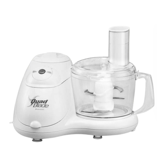 Bravetti QUAD BLADE FOOD PROCESSOR EP114H Owner's Manual
