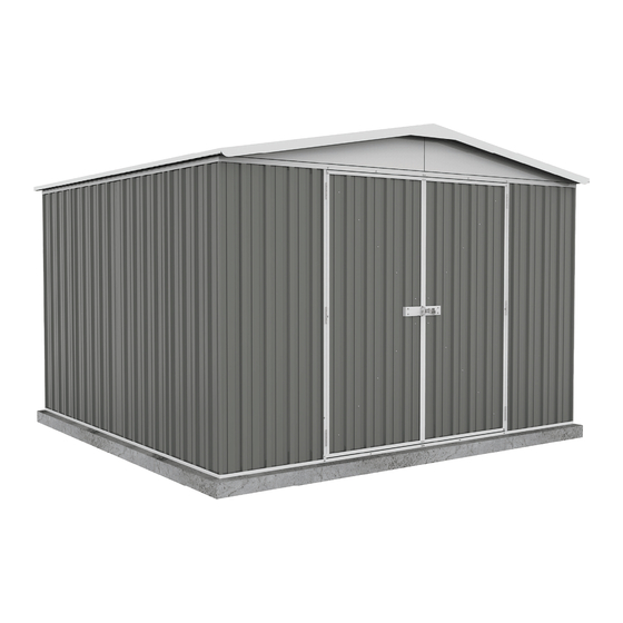 ABSCO SHEDS REGENT 30292RK Assembly Instructions Manual