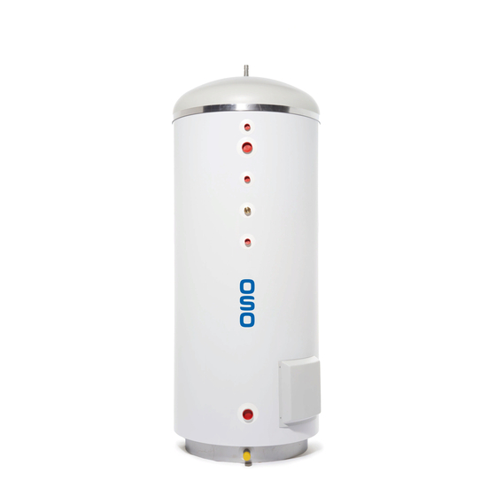OSO HOTWATER Maxi Series Safety Information, O&M Information, Installation Manual, Technical Data Sheet