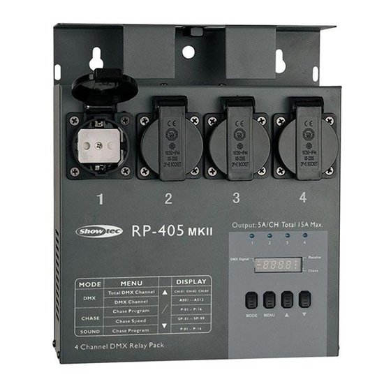 SHOWTEC RP-405 MKII Manual