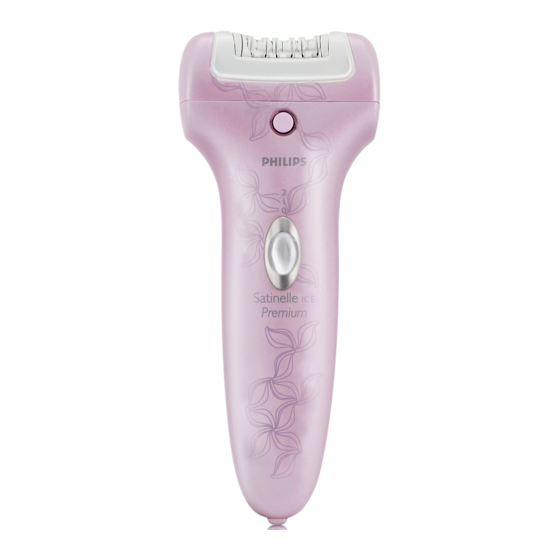 Philips Satinelle Ice Premium Manual