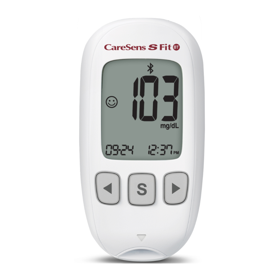 i-SENS CareSens S Fit - Blood Glucose Monitoring System Manual