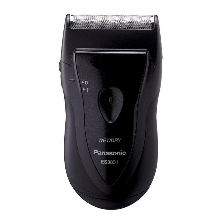 Panasonic ES3831 / ES3832 / ES3833 - Cordless Shaver Manual