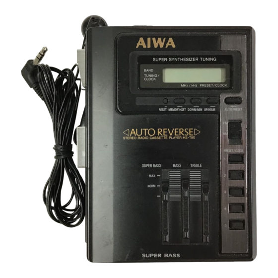 Aiwa HS-T55 Service Manual