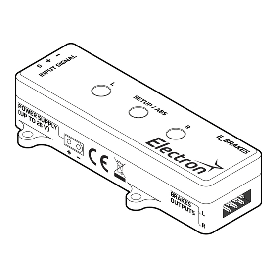 Electron retracts E-Brakes User Manual And Installation Instructions