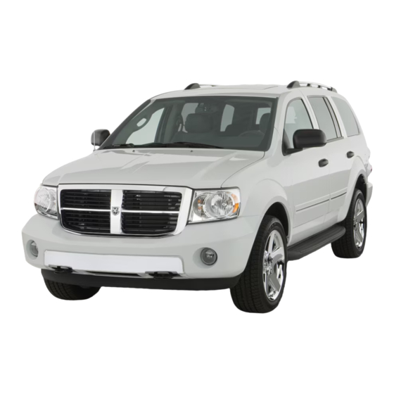 Dodge 2007 Durango Owner's Manual