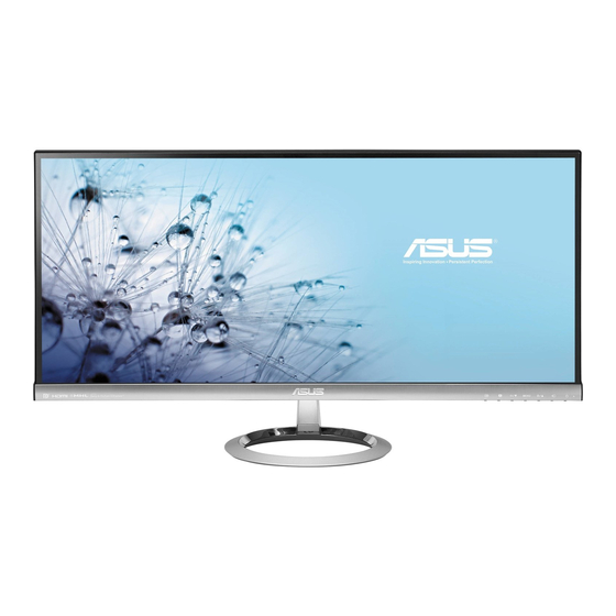 Asus MX299Q Ultra-wide Monitor Manuals