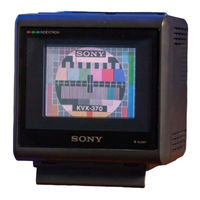 Sony KVX-370 Service Manual