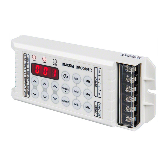 superbrightleds DMX-3CH-8A Instructional Sheet