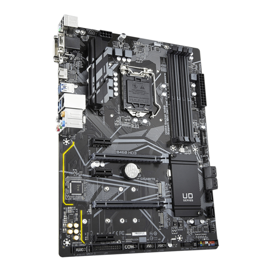 GIGA-BYTE TECHNOLOGY B460 HD3 User Manual