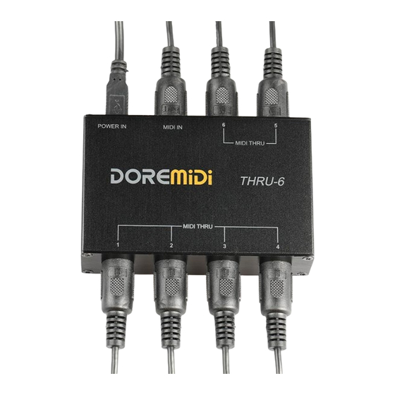 DOREMIDI MIDI THRU-6 Box Instructions