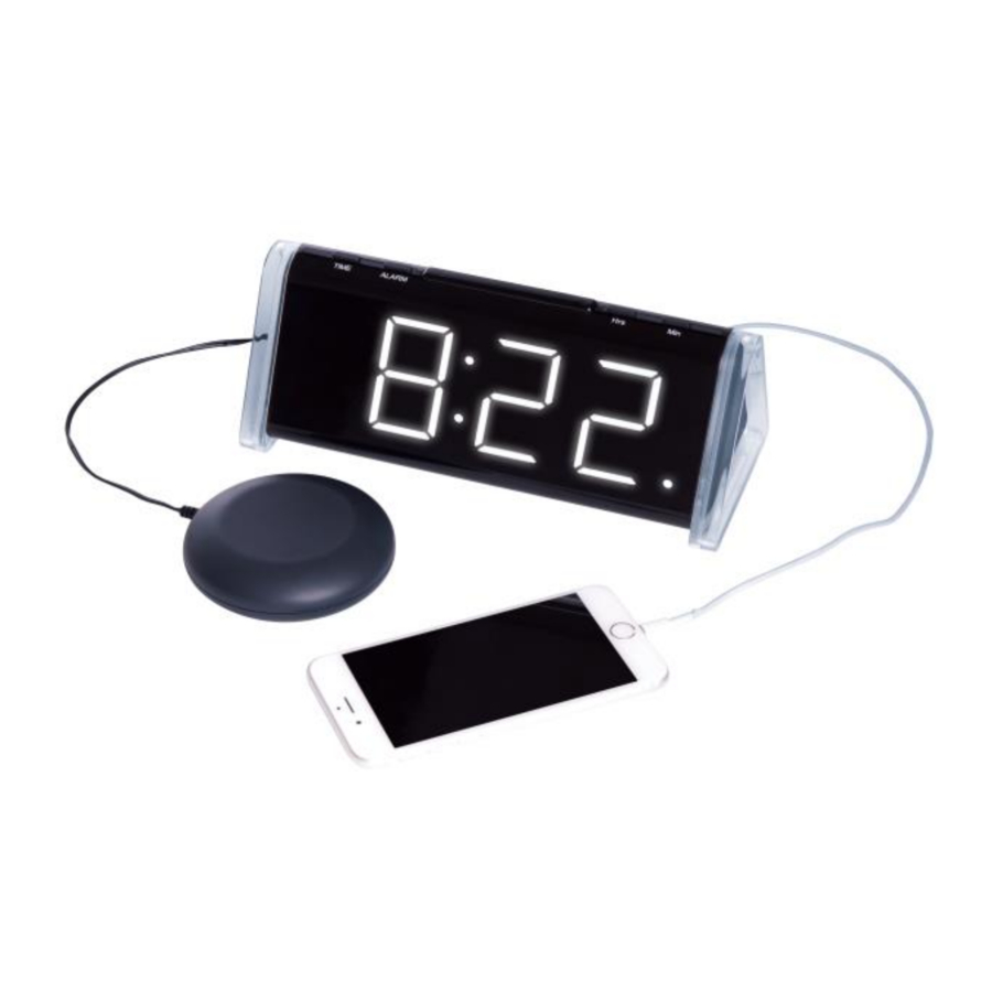 Safe and Sound Products Shake 'n' Wake Extra Loud Alarm Clock Manual