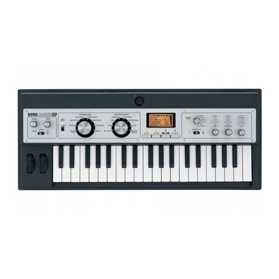 Korg Microkorg XL User Manual