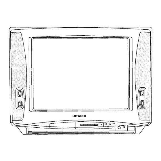 Hitachi C2178FS Flat Screen TV Manuals