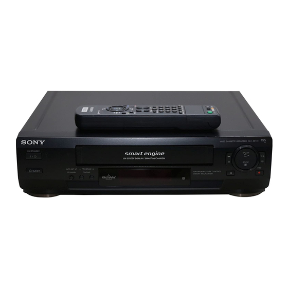 Sony SLV-SX100 Service Manual