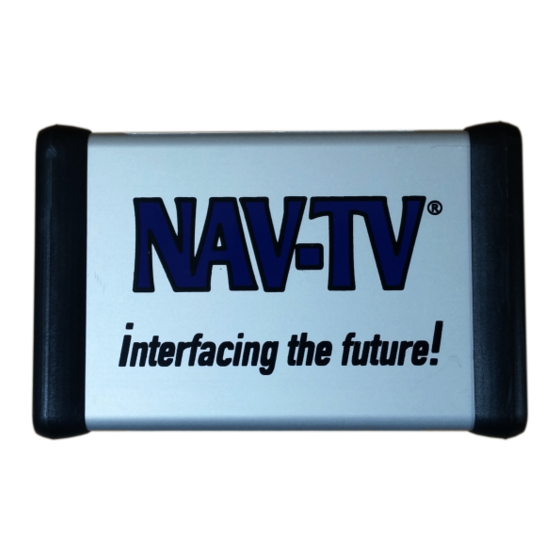 Nav TV NTV-KIT041 Operation Instructions