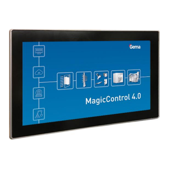 Gema MagicControl 4.0 Operating Instructions And Spare Parts List
