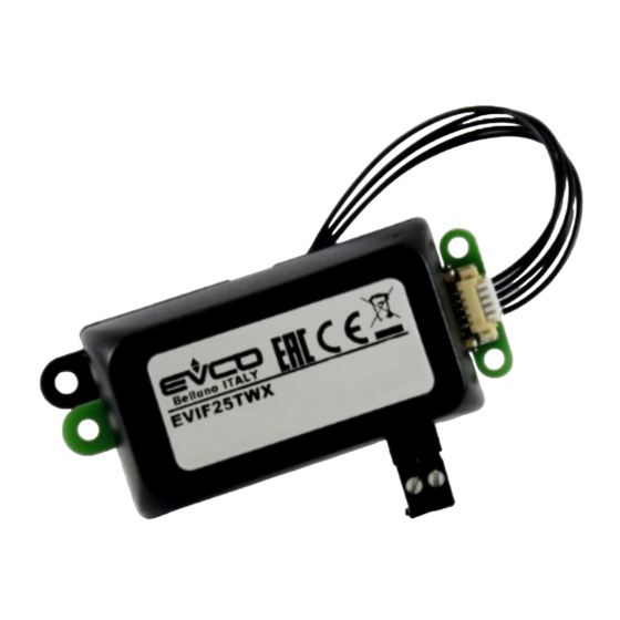 Evco EVlinking EVIF25TWX Quick Start Manual
