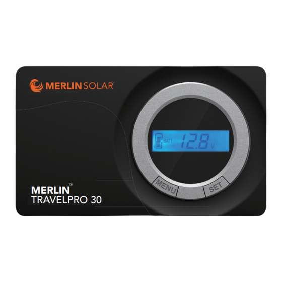User Manuals: MERLIN SOLAR TRAVELPRO 30 Controller