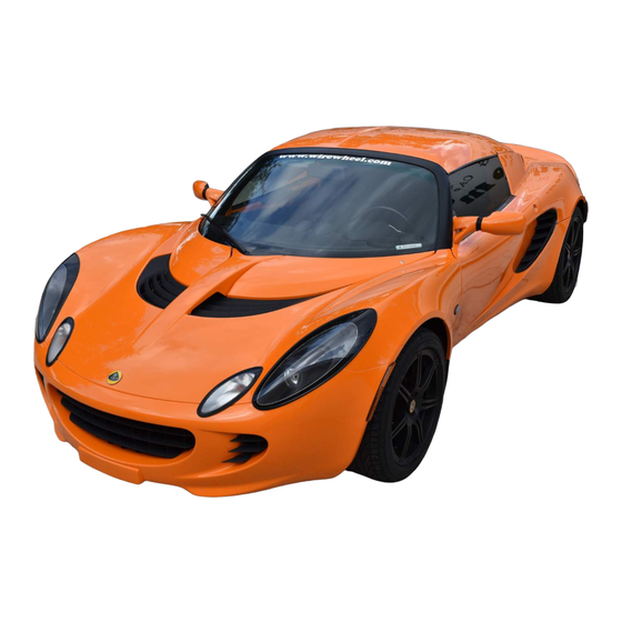 Lotus ELISE 2005 Owner's Handbook Manual