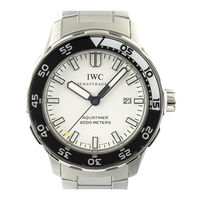 Iwc Schaffhausen AQUATIMER AUTOMATIC 2000 Operating Instructions Manual