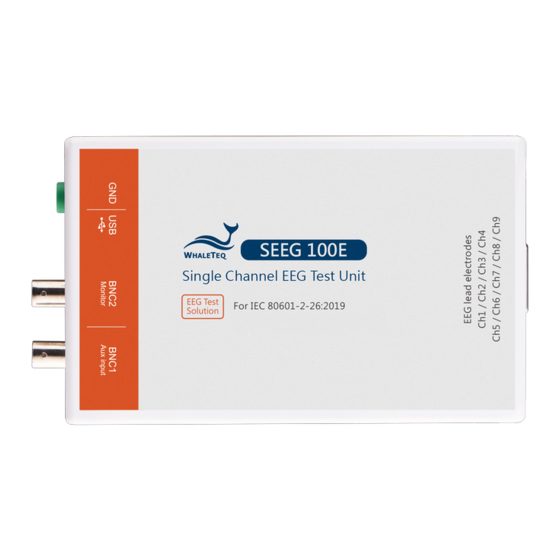 WHALETEQ SEEG 100E User Manual