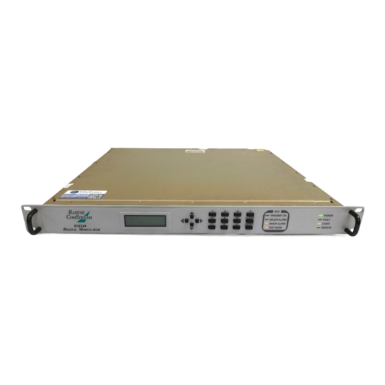 Radyne ComStream DM240-DVB Installation And Operation Manual