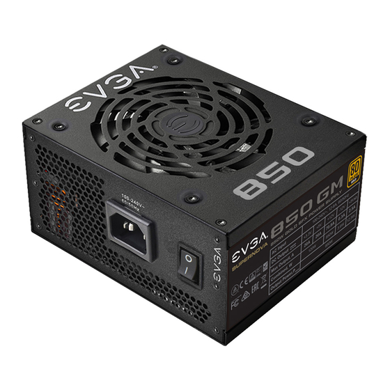 EVGA SuperNOVA GOLD G6 Series User Manual
