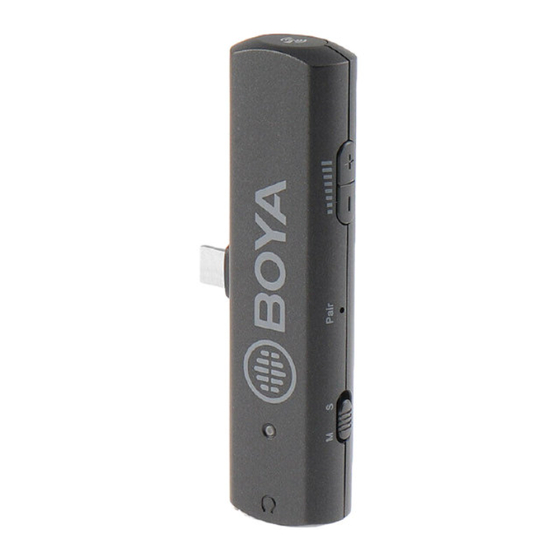Boya BY-WM4 PRO RXD Manual