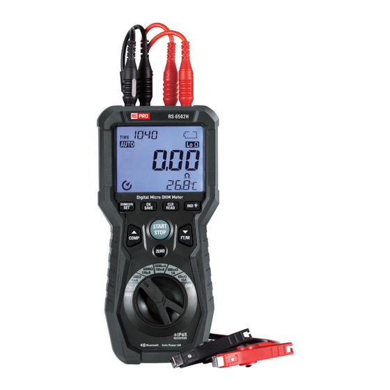 RS PRO RS-6502H Instruction Manual