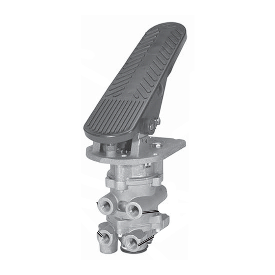 BENDIX E-10P DUAL BRAKE VALVES Manual