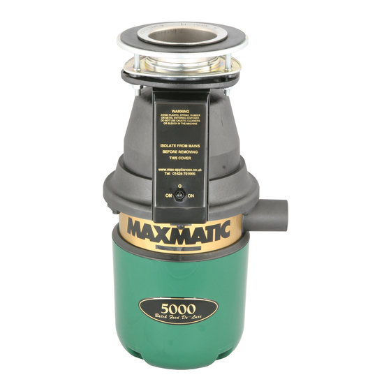 Maxmatic 5000 Operating And Installation Manual