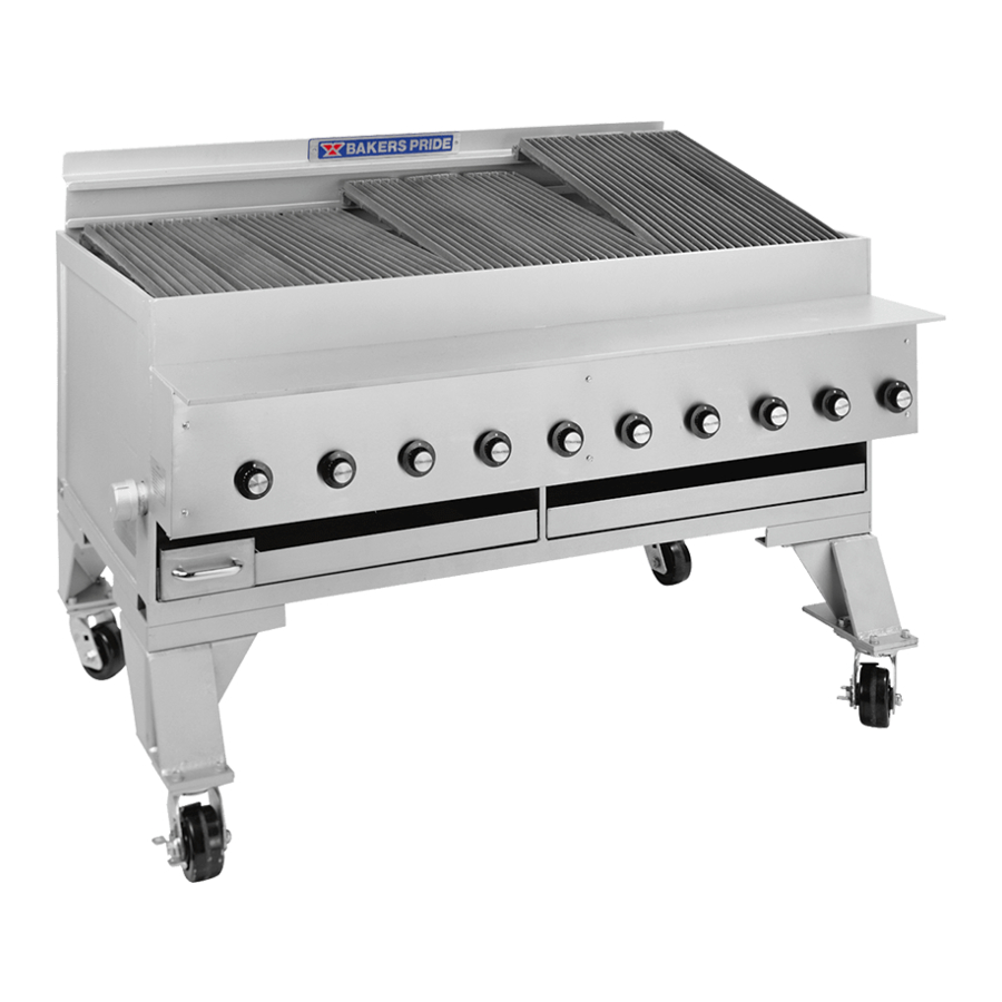 Bakers Pride Dante Series XX & CH Installation And Operating Instructions Manual