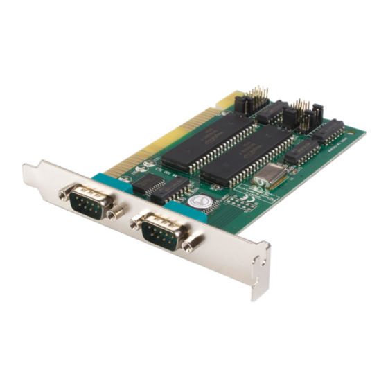 User Manuals: StarTech.com ISA2S550 Serial Adapter