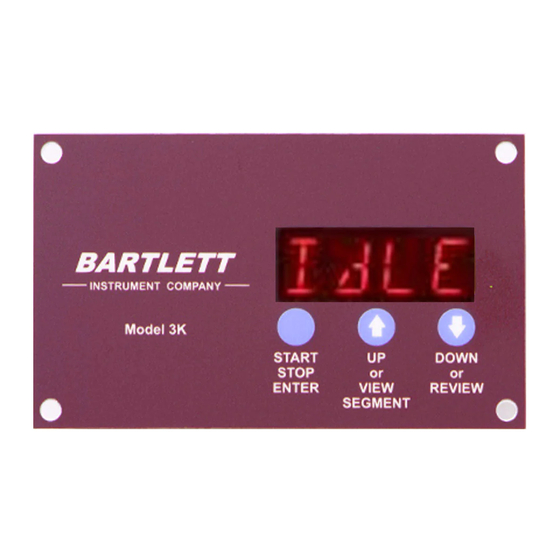 Bartlett 3K Operation Manual