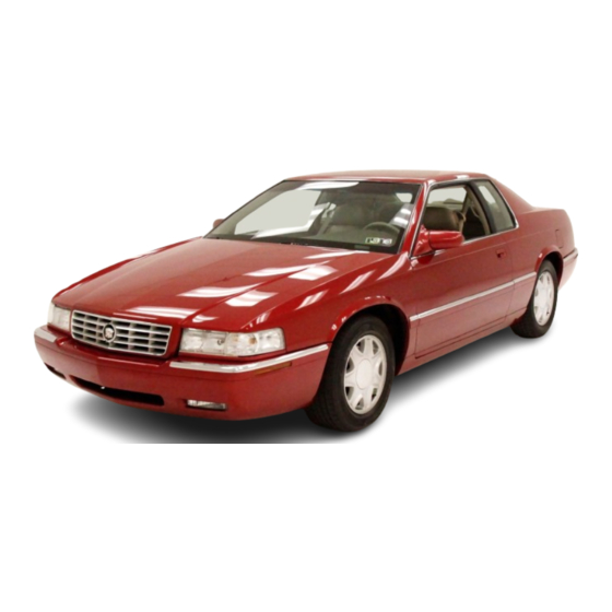 User Manuals: Cadillac 2001 Eldorado Used Car