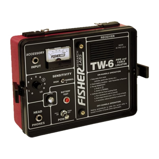 FISHER LABS TW6 OPERATING MANUAL Pdf Download ManualsLib