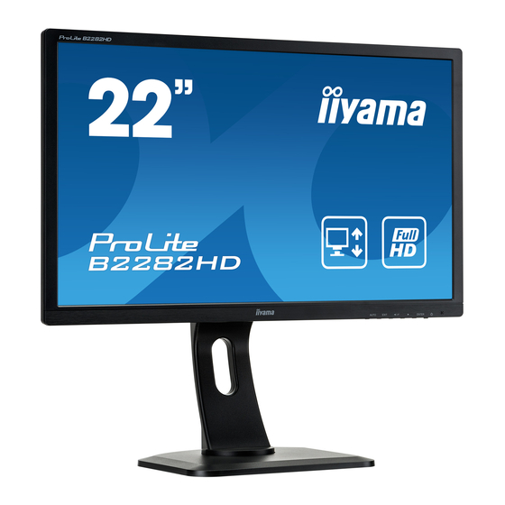 Iiyama ProLite B2282HD Manuals