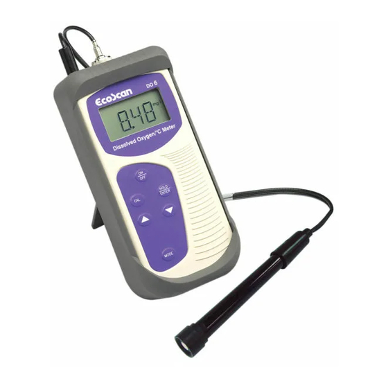EUTECH INSTRUMENTS DO 6 - REV 2 Instruction Manual