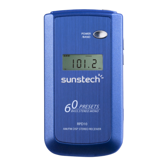 Sunstech RP-D10 Manuals