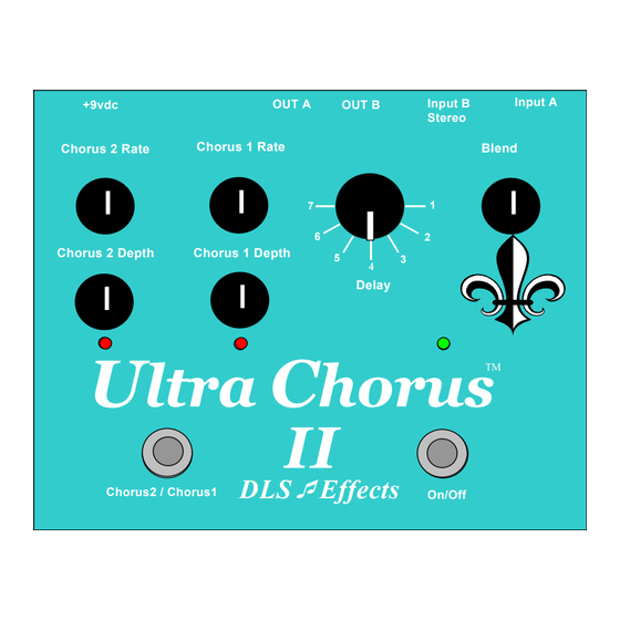 DLS EFFECTS ULTRA CHORUS II USER MANUAL Pdf Download | ManualsLib