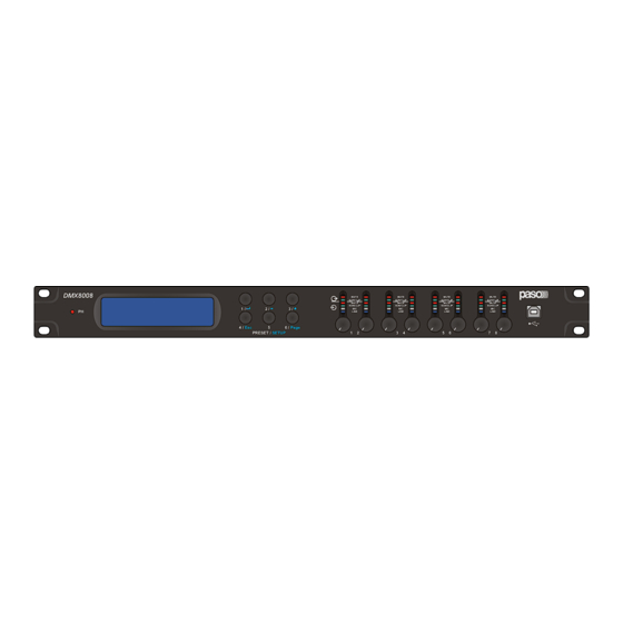 Paso DMX 8008 User Manual