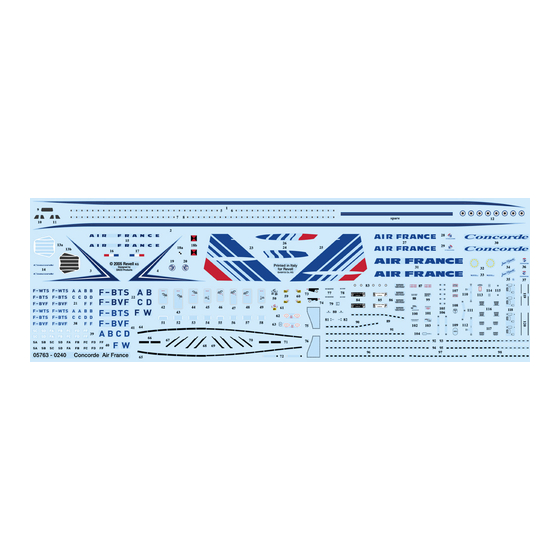 REVELL Concorde Air France Manual
