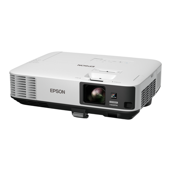 Epson PowerLite 2040W Quick Setup