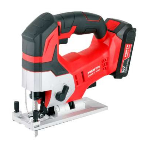 User Manuals: FESTA 28050 Cordless Jigsaw