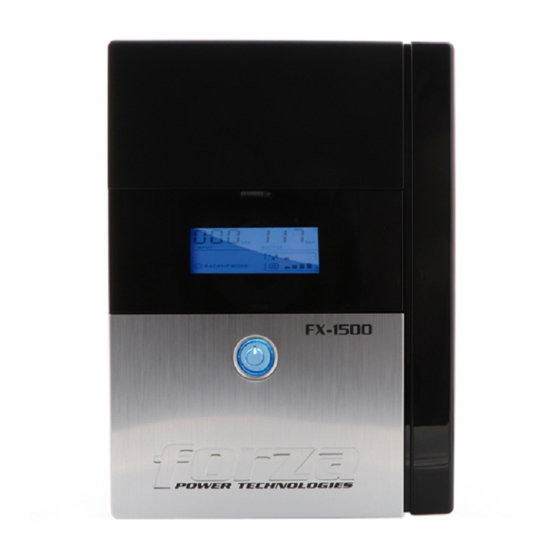 Forza FX-2200LCD-C Manual